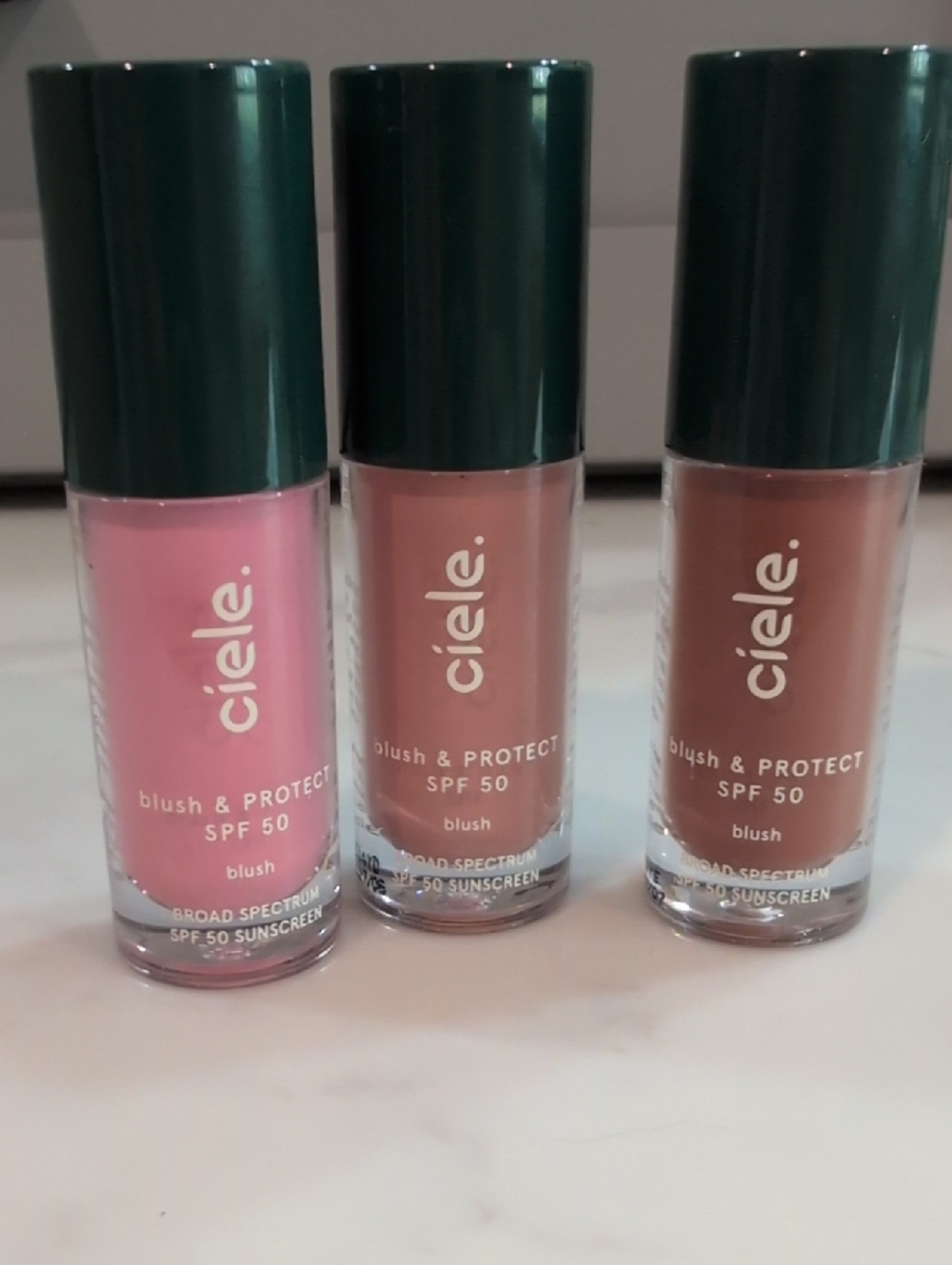 Ciele Blush & Protect SPF 50 Liquid Blush - Pink, Nude, Brown Set - Picture 3 of 3